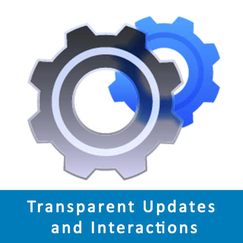 Transparent Updates and Interactions