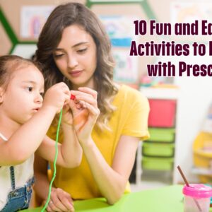 Activities to do at home with preschoolers